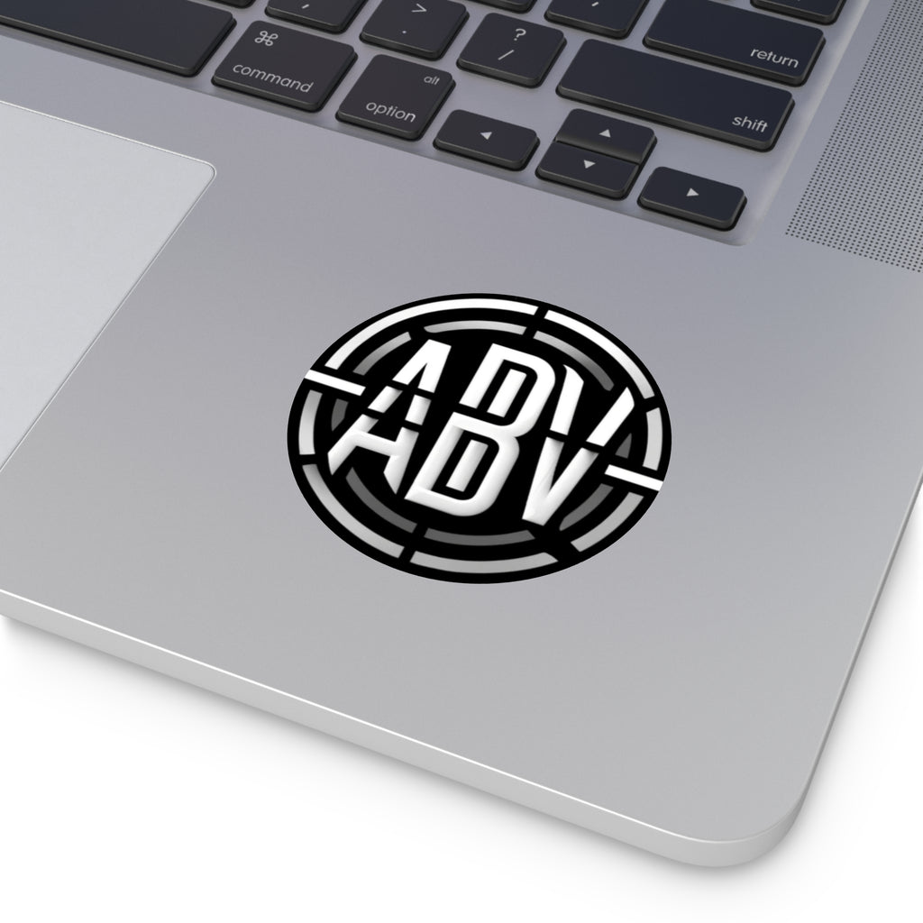 Custom ABV Round Vinyl Stickers - Durable, Stylish Decals for Personal and Creative Use