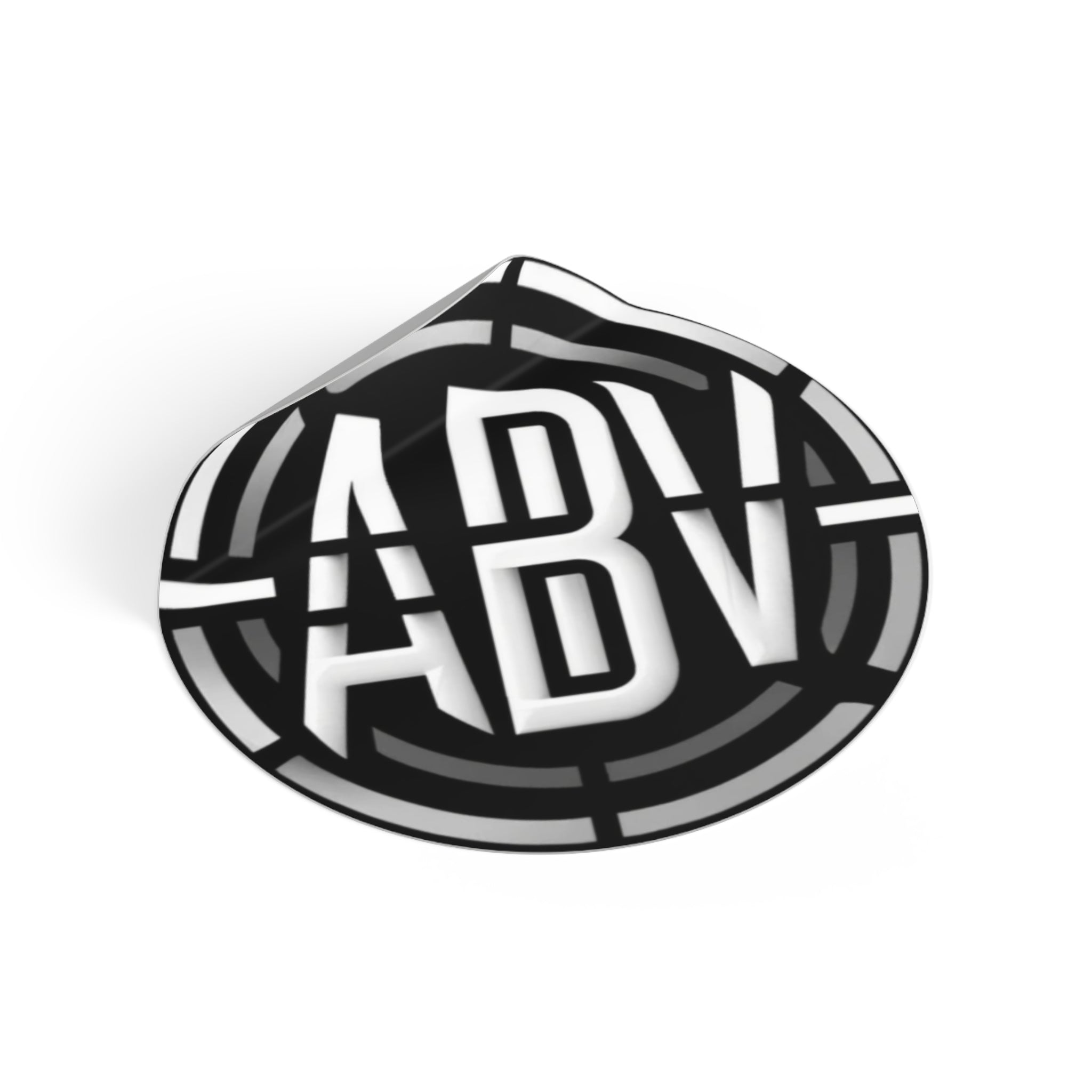 Custom ABV Round Vinyl Stickers - Durable, Stylish Decals for Personal and Creative Use