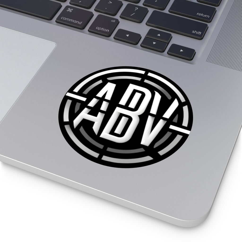 Custom ABV Round Vinyl Stickers - Durable, Stylish Decals for Personal and Creative Use