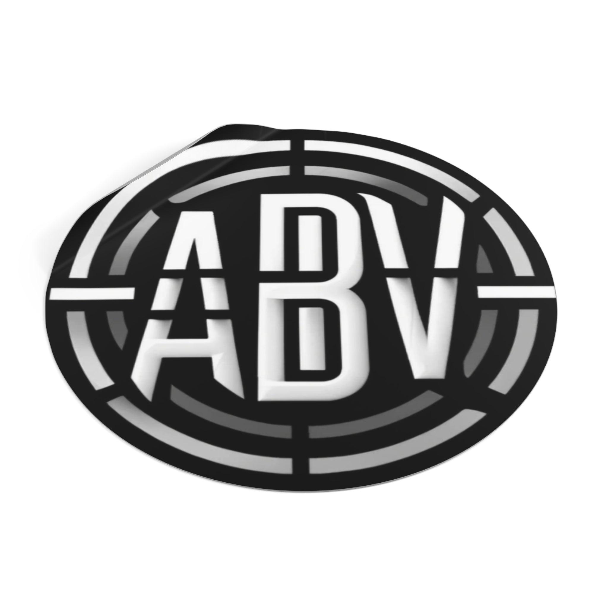 Custom ABV Round Vinyl Stickers - Durable, Stylish Decals for Personal and Creative Use
