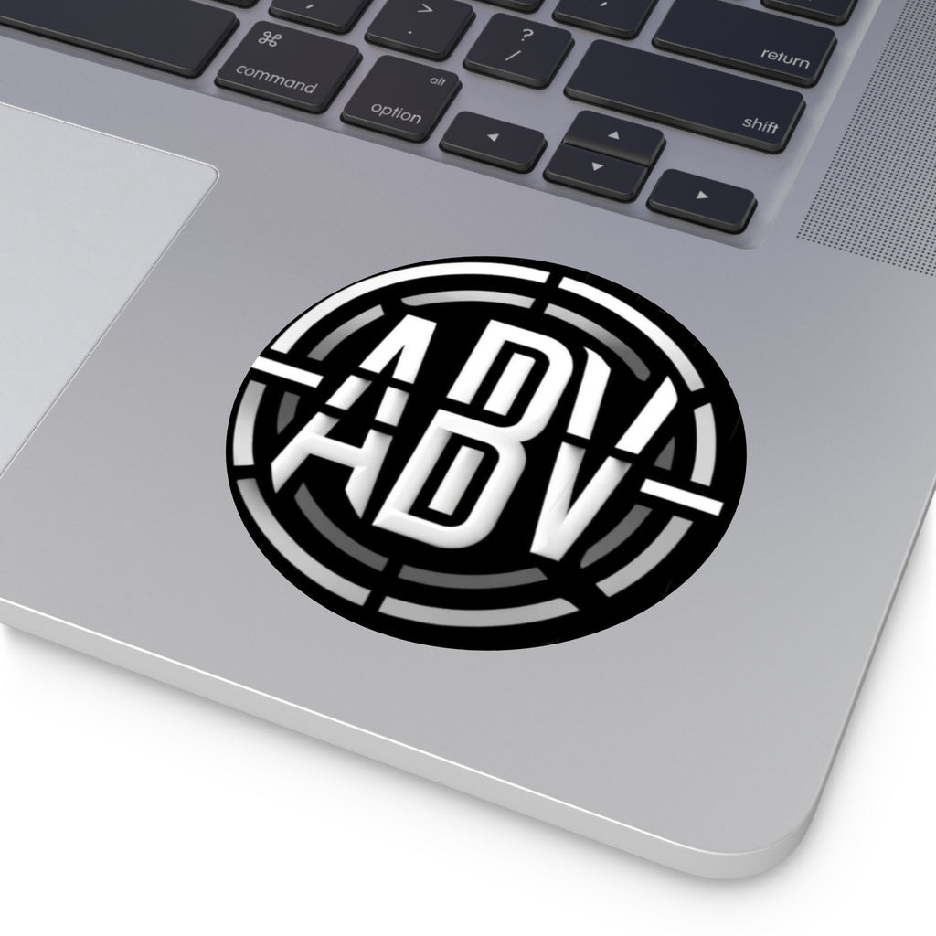 Custom ABV Round Vinyl Stickers - Durable, Stylish Decals for Personal and Creative Use