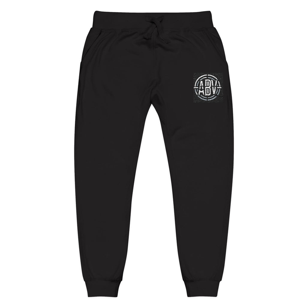 Embroidered Unisex Fleece Sweatpants - Cozy Comfort for Any Occasion