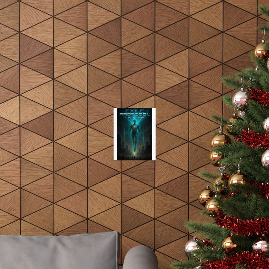 Exile Protocol - Album Art Poster | Cinematic Sci-Fi Spiritual Artwork